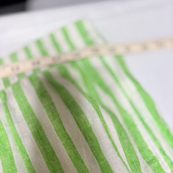 Old Navy women's high-waisted green/white linen-blend pull-on shorts - Picture 7 of 10